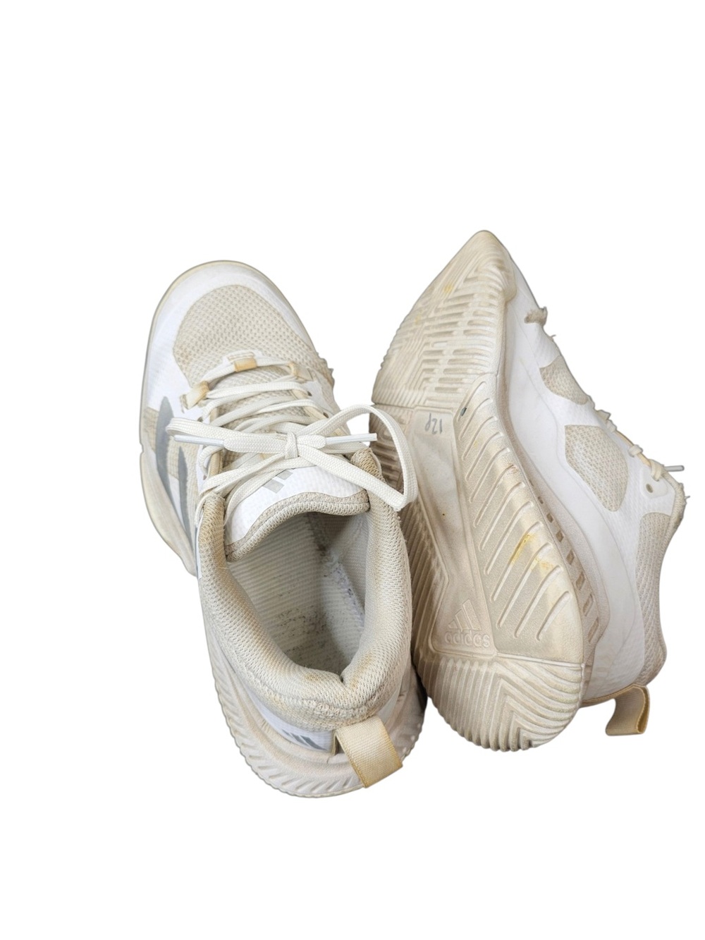 Adidas Womens Court Team Bounce 2.0 Volleyball Shoes White Silver Size 7.5 - Picture 5 of 6